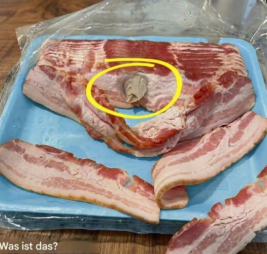 Ich ging in den Laden und kaufte mir Speck, den ich mit nach Hause nahm, um ihn zu essen.