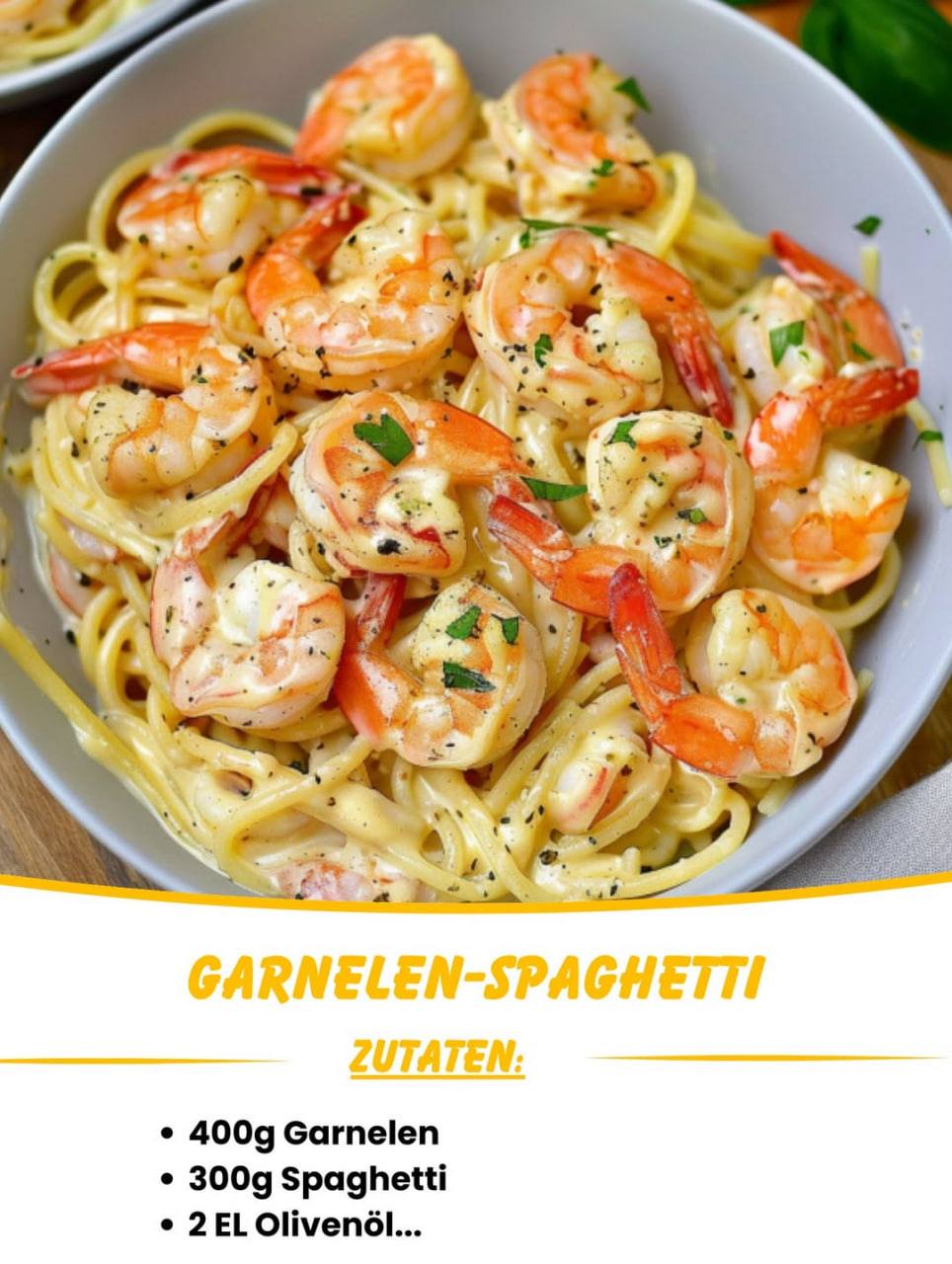 Garnelen-Spaghetti in Knoblauch-Frischkäsesauce – cremig, würzig, unwiderstehlich!