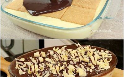 Schichtdessert mit Butterkeksen, es wird nichts übrig bleiben!