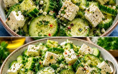Superschneller Gurken Feta-Salat passt gerade sooo gut