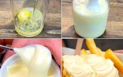 Selbstgemachte Mayonnaise in nur 2 Minuten mit einem Stabmixer