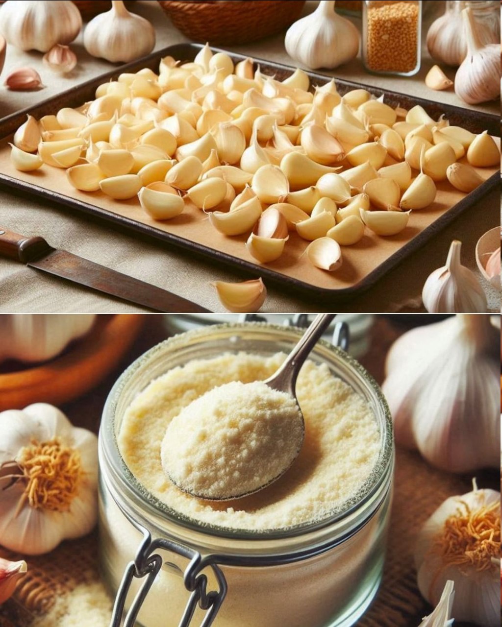 So machen Sie Knoblauch- und Zwiebelpulver: das schnelle Rezept zum Würzen Ihrer Lieblingsgerichte