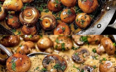 Knoblauch Champignons In Leckere Rahmsoße in 20 Minuten