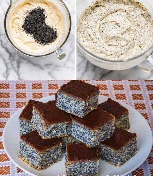 Einfacher Mohnkuchen mit 10 Minuten Zubereitungszeit