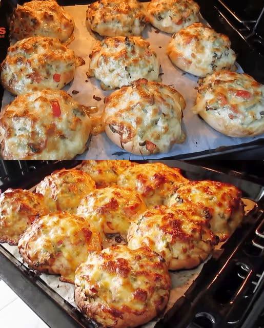 Die Dinger sind soo lecker, Überbackene Hackfleischbrötchen in 2 Minuten
