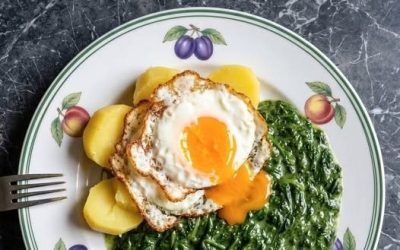 🥔 Cremiger Rahmspinat mit Kartoffeln & Spiegelei Deluxe