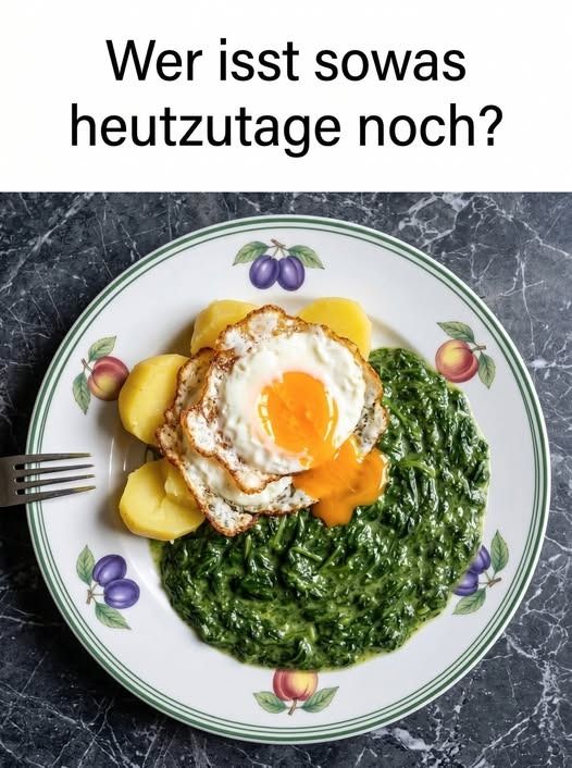 🥔 Cremiger Rahmspinat mit Kartoffeln & Spiegelei Deluxe