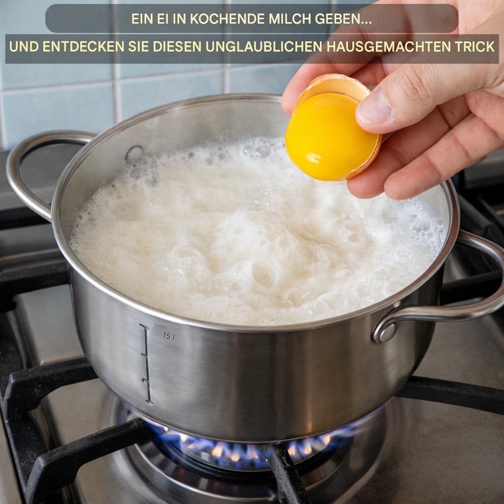 Ein Ei in kochende Milch geben… Das überraschende Hausgeheimnis, das nur wenige kennen