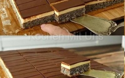 Fantastischer Mohnkuchen mit Vanillecreme