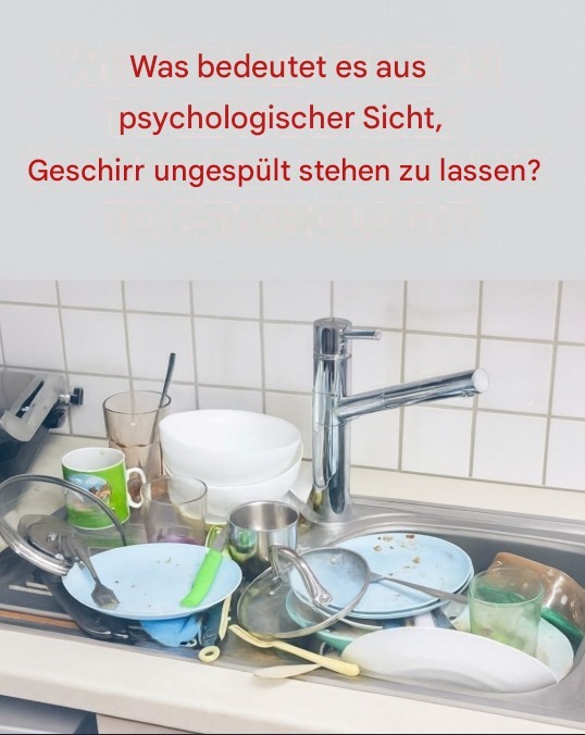 Die psychologische Bedeutung des Zurücklassens von schmutzigem Geschirr