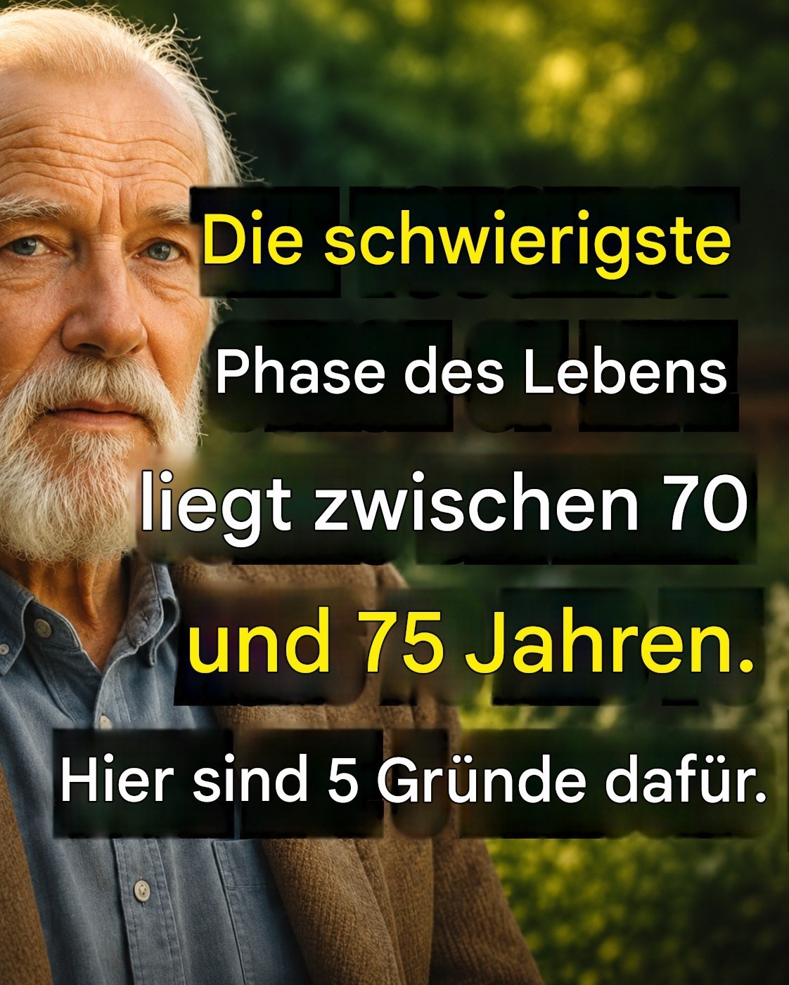 Zwischen 70 und 75 Jahren: 5 Aspekte, die diese Lebensphase herausfordernder machen können.