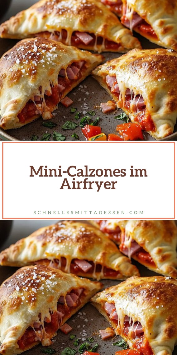 Mini-Calzones im Airfryer