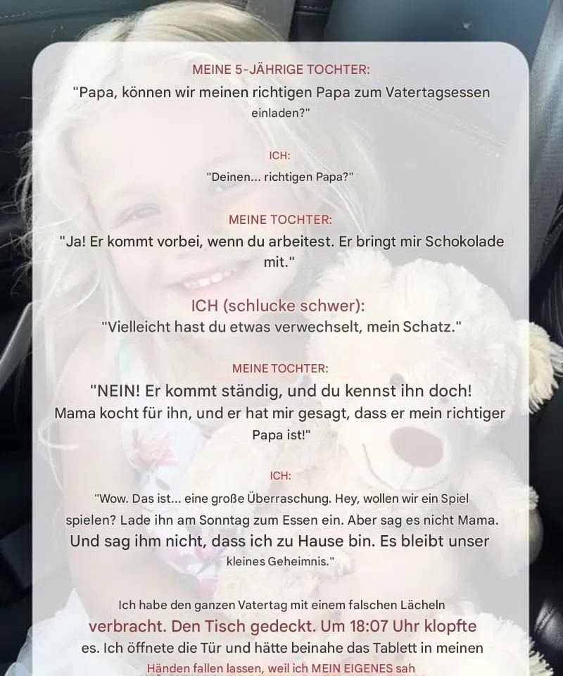 Meine 5-Jährige möchte ihren „richtigen Papa“ zum Vatertagsessen einladen.