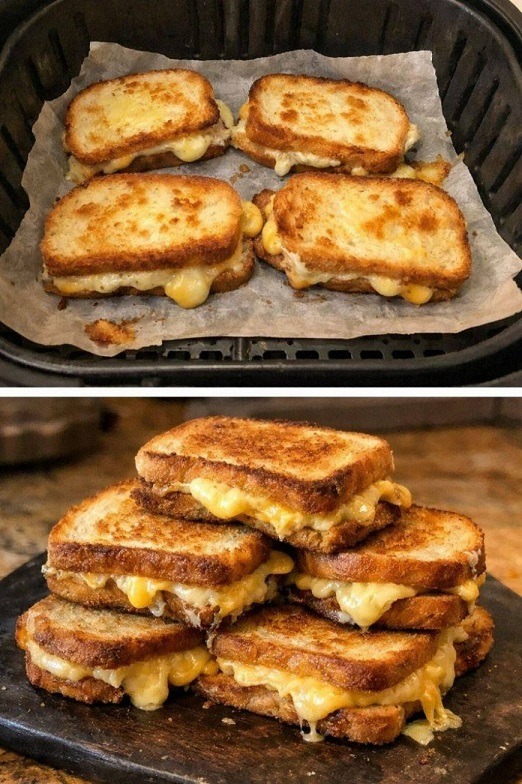 Käsetoast aus der Heißluftfritteuse – mein kleines Alltagsglück mit nur drei Zutaten