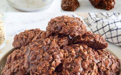 Haferkekse ohne Backen mit Schokolade und Erdnussbutter