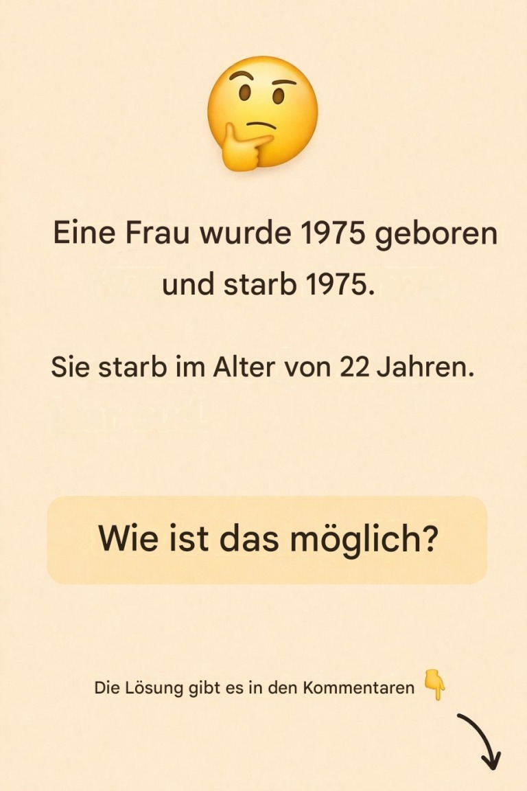 Ein Rätsel, das Ihr Gehirn auf die Probe stellt