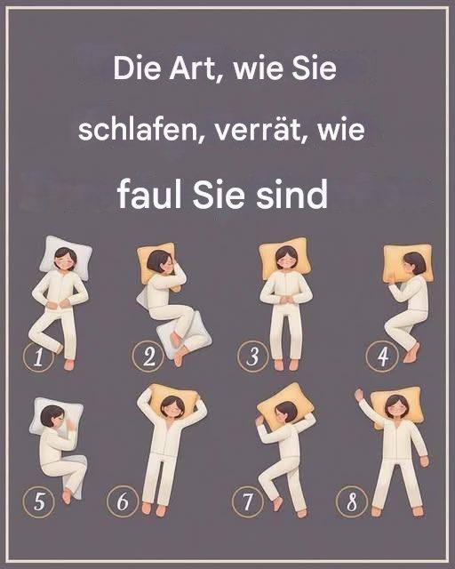 Wie Ihre Schlafposition verrät, ob Sie faul sind