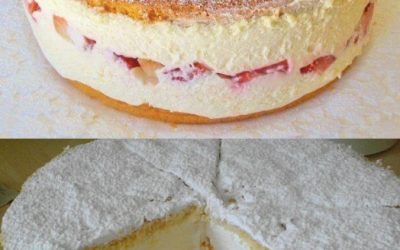 Käsesahne Torte sie brauchen nur 500 g Erdbeeren und 1 Päckchen Gelatine