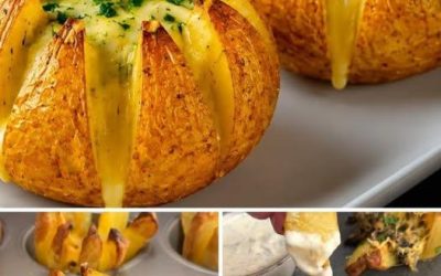 Knuspriger Kartoffelsnack mit Käse