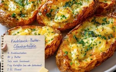 Knoblauch-Butter-Ofenkartoffeln