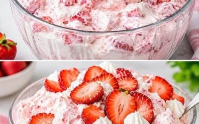 Besser als Eis, Erdbeer Joghurt Traum mit 4 Zutaten