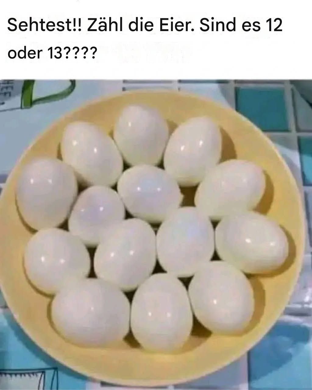 Sehtest: Können Sie die Eier zählen?