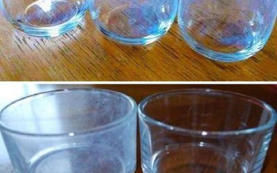 Wie man die weiße Patina von Gläsern entfernt und sie mit einem coolen Trick wieder zum Glänzen bringt