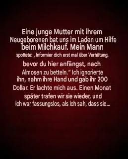 Eine einfache Geste der Freundlichkeit, die nachhaltig etwas bewirkt hat