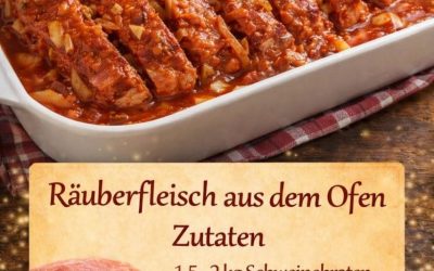 Räuberbraten, so zart dass man ihn mit der Zunge zerdrücken könnte!