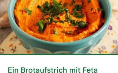 Ich püriere es und streiche es auf Sandwiches. Dieser griechische Aufstrich schmeckt besser als Eier- oder Hüttenkäseaufstrich