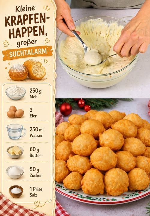 Kleine Krapfenhappen, großer Suchtalarm