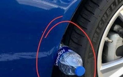Was bedeutet „Plastikflasche auf dem Reifen“?
