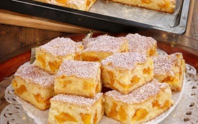 12 Esslöffel Blechkuchen in 10 Minuten fertig, inklusive Backzeit !
