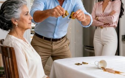 Der Schwiegersohn gab ihr eine Broschüre, in der er sie aufforderte, in ein Pflegeheim zu gehen, wusste aber nicht, dass das Haus nie ihm gehört hatte.