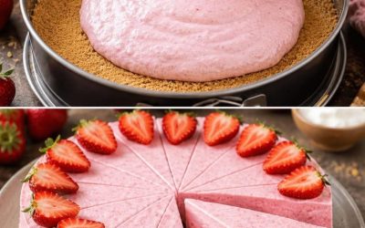 Erdbeer Philadelphia Torte ohne Backen in 10 Minuten
