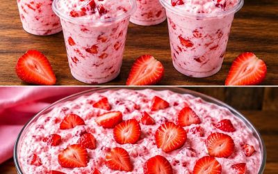 Erdbeerwolke Dessert mit 5 Minuten Zubereitungszeit