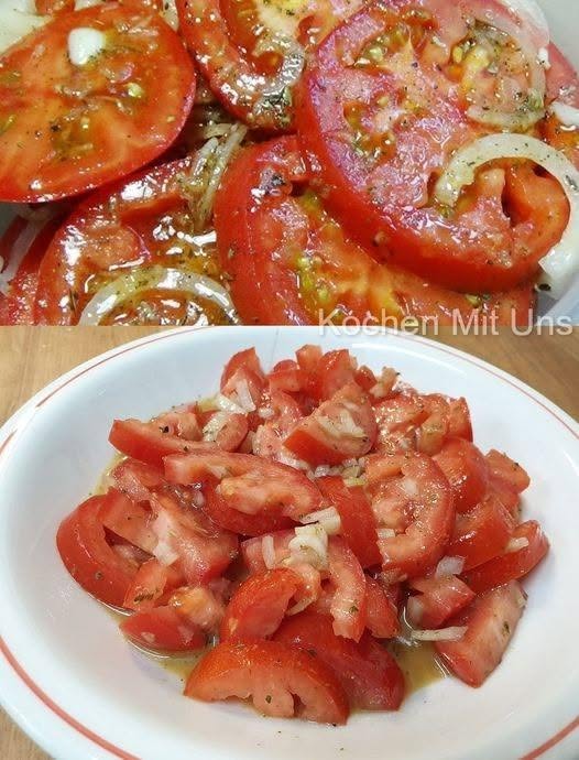 Italienischer Tomatensalat in paar Minuten fertig !