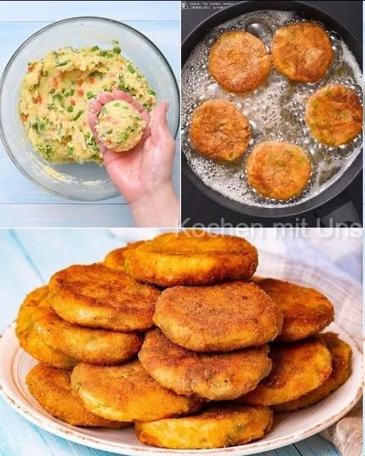 Zucchini Bratlinge mit Knoblauch