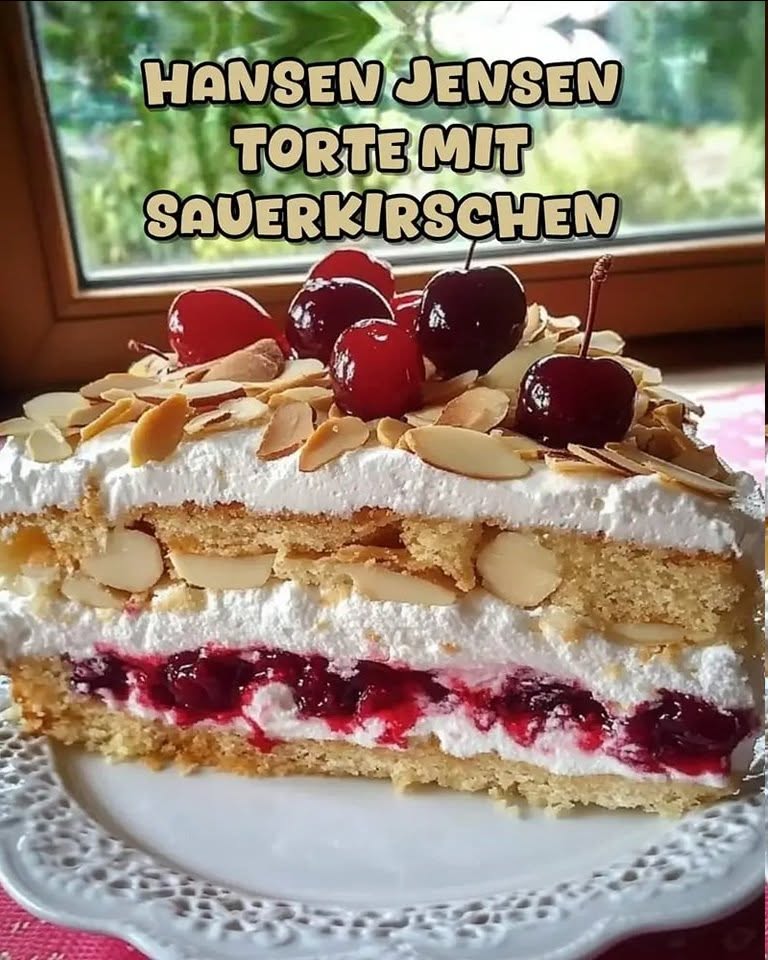 Hansen-Jensen-Torte mit Sauerkirschen – Ein fruchtig-knuspriger Genuss