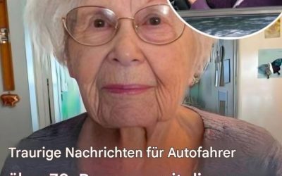 Senioren: Traurige Nachrichten für Autofahrer über 70… Weiterlesen