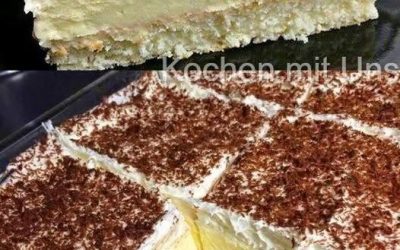 Vanillecreme Kuchen ohne Backen