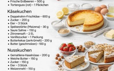 Die besten hausgemachten Kuchen