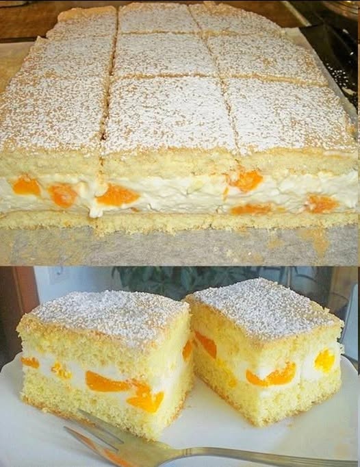 Mandarinen Quark Schnitten