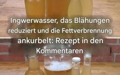 Wie man Ingwerwasser zubereitet, um Bauchfett zu verbrennen