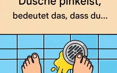 Sie werden staunen, was passiert, wenn Sie unter der Dusche urinieren.