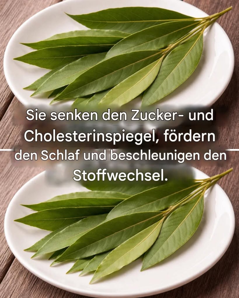 Lorbeerblätter: senken Blutdruck, Blutzucker und Cholesterin und helfen bei Schlaflosigkeit
