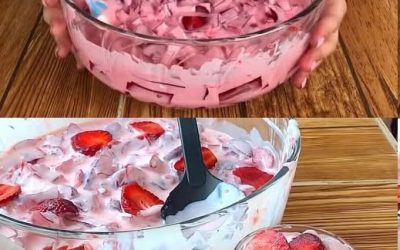 Erdbeer Dessert mit Joghurt in 2 Minuten fertig!!