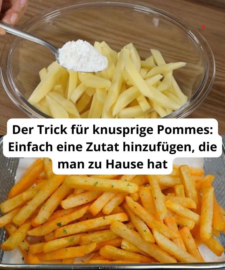 Der Trick für knusprige Pommes: Einfach eine Zutat hinzufügen, die man zu Hause hat