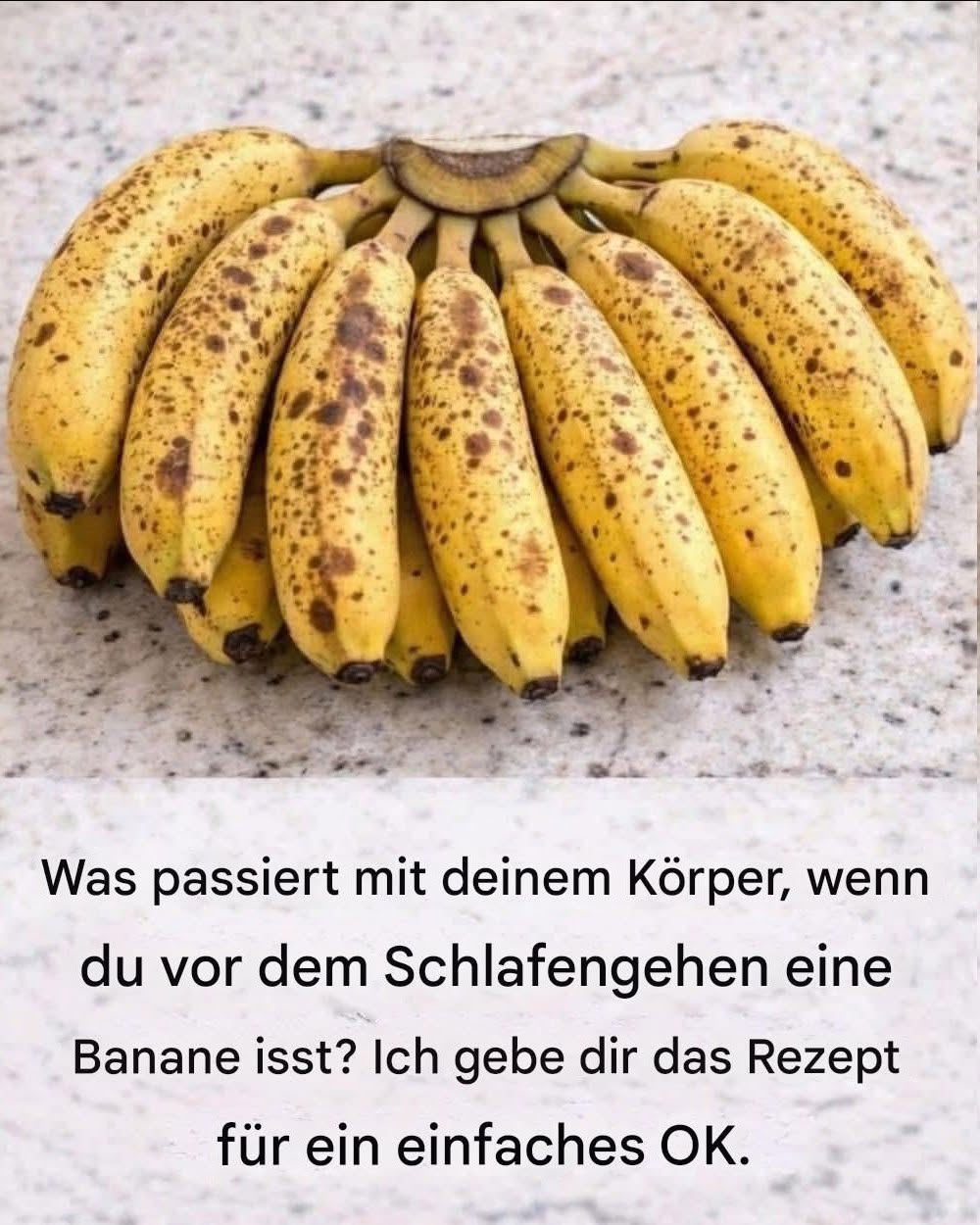 Wer abends Bananen isst, steigert seinen…