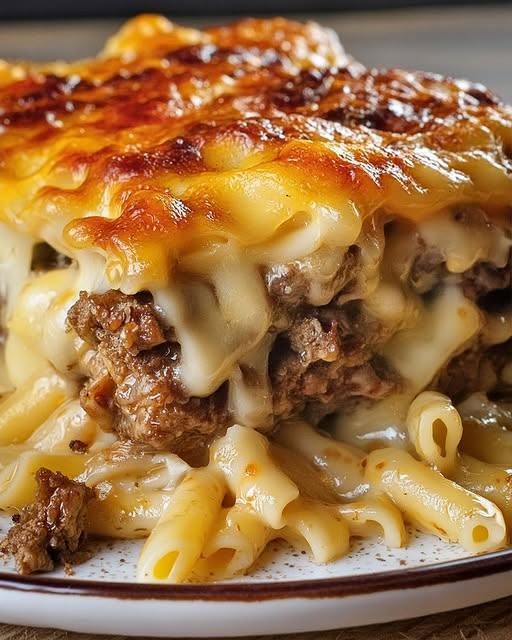 Einfach Schmackofatz, Makkaroni Käse Hackbraten Auflauf sooo lecker!